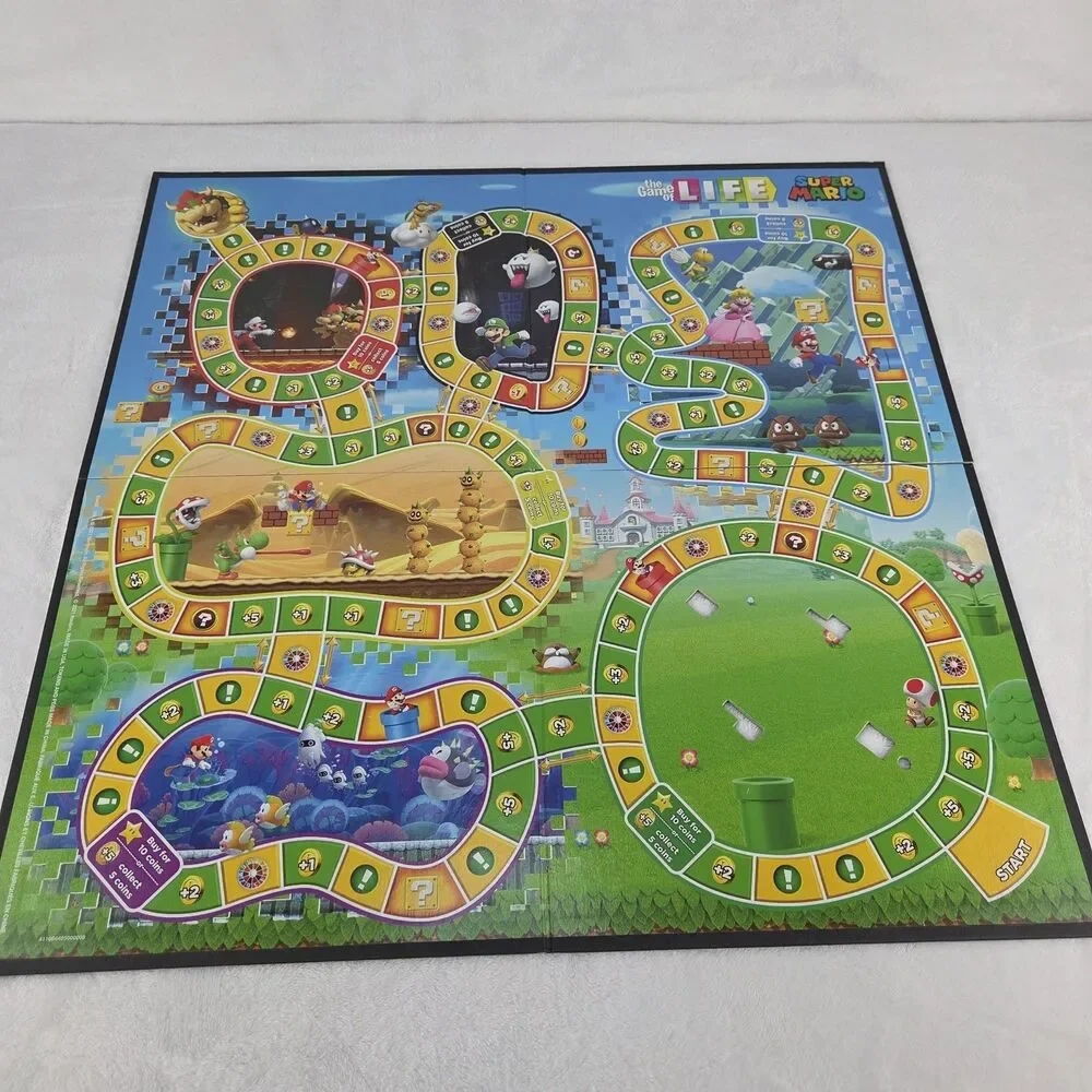 2021 Hasbro Game of Life Super Mario Edition Complete Open Box Fast Shipping